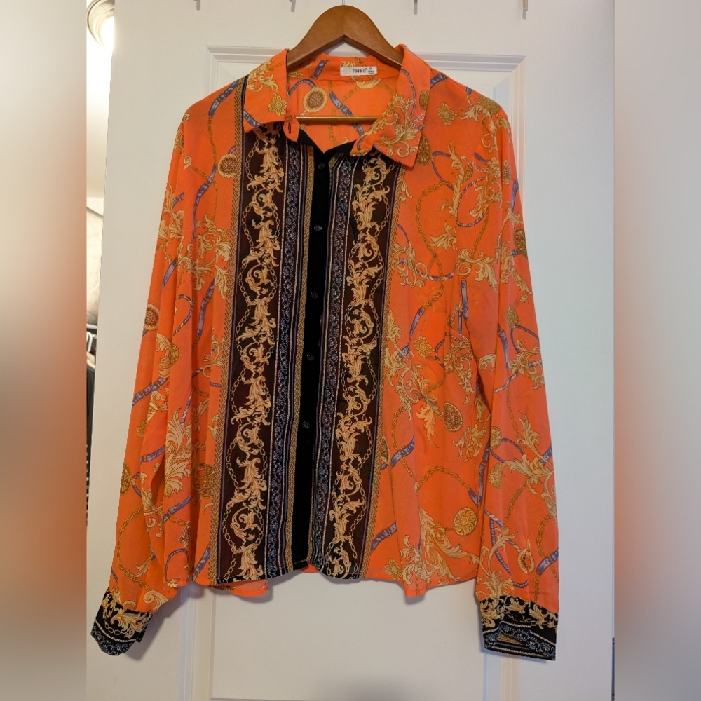 Blouse women's chain print